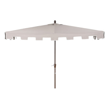 Sidney 9 ft. Classic MidCentury Rectangular Half Market Patio Umbrella
